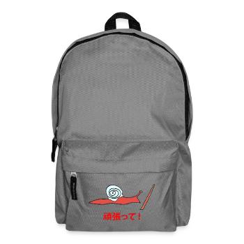 Running Snail Ganbatte - Rucksack - Mittelgrau - Vorne