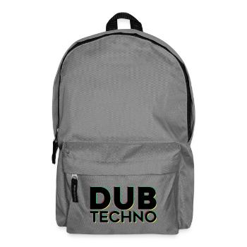 Dub Techno Neon Outline - Backpack - elephant grey - Front