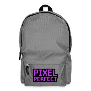 Pixel Perfect Lettering Gamer - Sac à dos - gris éléphant - Devant