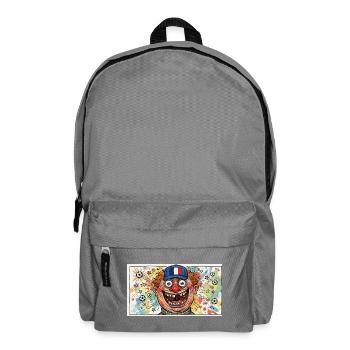 Clown de football français Popart - Sac à dos - gris éléphant - Devant