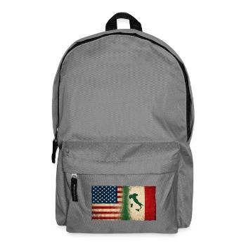 Italians Proud Identity Friendship USA Italy - Backpack - elephant grey - Front