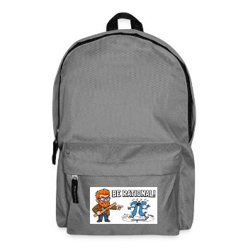 Be Rational Math Cartoon - Rucksack - Mittelgrau - Vorne