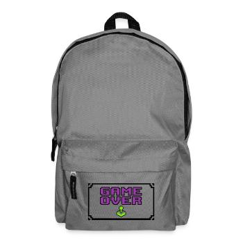 Game Over Pixel Rahmen - Rucksack - Mittelgrau - Vorne