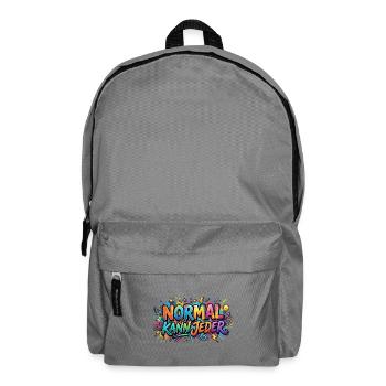 Normal can be any graffiti motif - Backpack - elephant grey - Front