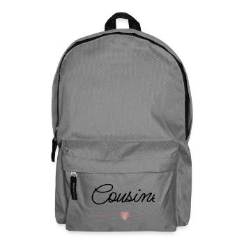 Beste Cousine mit Herz – Familien Geschenk - Rucksack - Mittelgrau - Vorne