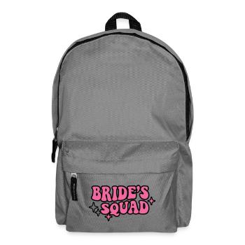Brides Squad Schriftzug - Rucksack - Mittelgrau - Vorne