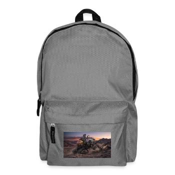 Sci-Fi Mars Exploration Rover in Rocky Desert - Rucksack - Mittelgrau - Vorne