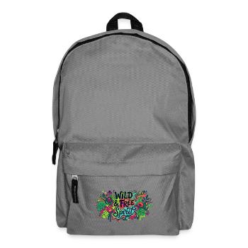 Wild and free spirit - Rucksack - Mittelgrau - Vorne
