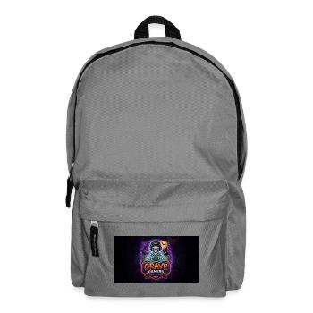 Grave Gamers Neon Skull - Rucksack - Mittelgrau - Vorne