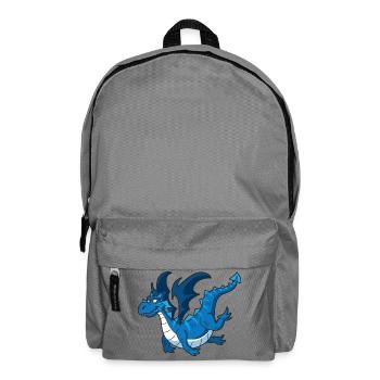 Azure Dragon Cartoon - Backpack - elephant grey - Front