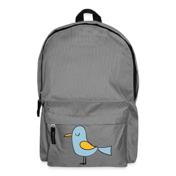 Vogel - Rucksack - Mittelgrau - Vorne