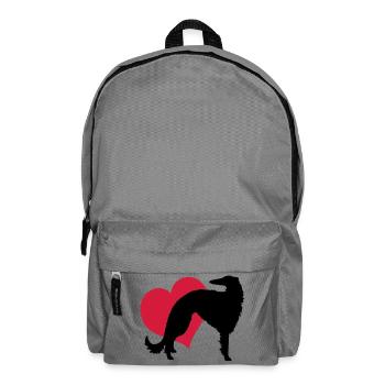 Barsoi meine Liebe - Rucksack - Mittelgrau - Vorne