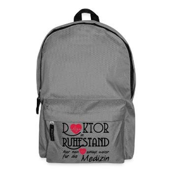 Doktor Ruhestand Rente Arzt Medizin Geschenk - Rucksack - Mittelgrau - Vorne