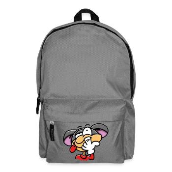 Popeln - Nase bohren - Rucksack - Mittelgrau - Vorne