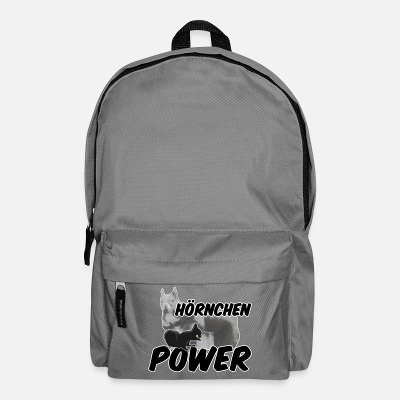 Hörnchenpower Eichhörnchen Tiere Spruch - Rucksack - Mittelgrau