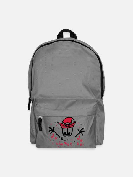 Fasching mit Konfetti, Karneval - Rucksack - Mittelgrau