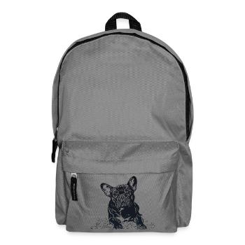 French Bulldog - Backpack - elephant grey - Front