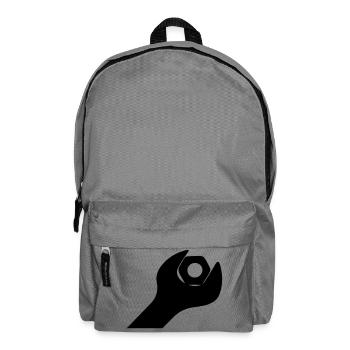 Wrench tool with bolt - Backpack - elephant grey - Front