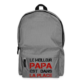 Papa La Place Distressed Rouge - Sac à dos - gris éléphant - Devant