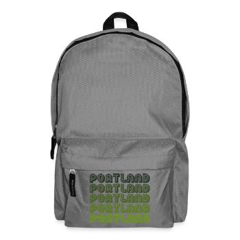 Portland Retro Gradient Pattern - Backpack - elephant grey - Front