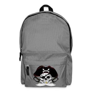 Pirat mit goldenem Zahn - Rucksack - Mittelgrau - Vorne