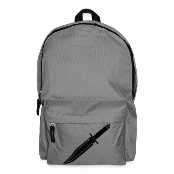 Rambo knife long - Backpack - elephant grey - Front