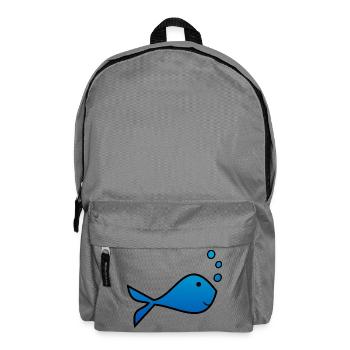 SARDINE. FISH. APRIL FOOL. EASTER. SEA - Backpack - elephant grey - Front