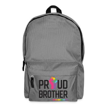 LGBT Pride Month - Proud Brother - Backpack - elephant grey - Front