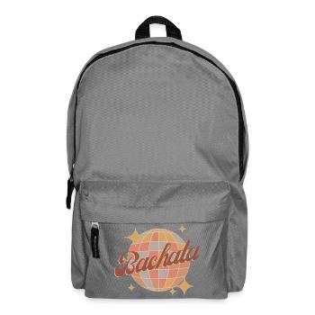 Bachata Disco Retro Glow - Backpack - elephant grey - Front