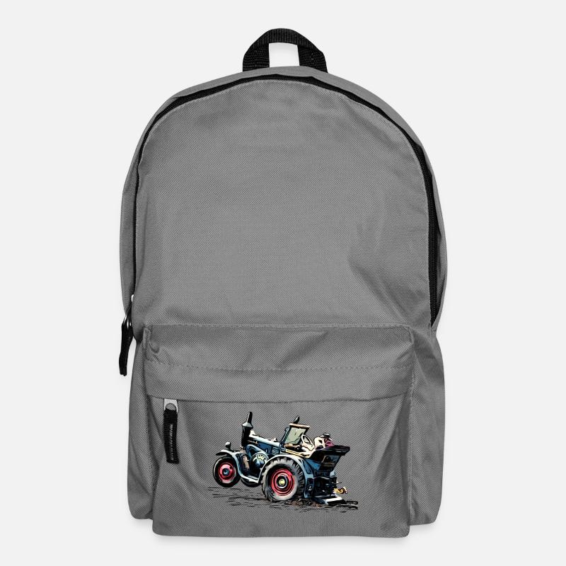Lanz Traktor Bulldog Power - Rucksack - Mittelgrau