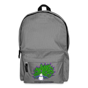 Leaf Sheep Snail, Drawing - Backpack - elephant grey - Front
