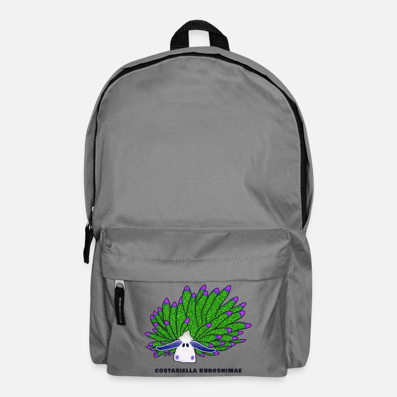 Blatt-Schaf-Schnecke, Zeichnung - Rucksack - Mittelgrau