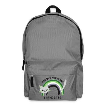 Aro but not alone. I have cats - Backpack - elephant grey - Front