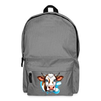 Alpine Cow Charm - Backpack - elephant grey - Front