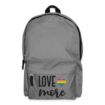 LGBT Pride Month - Love More - Backpack - elephant grey - Front