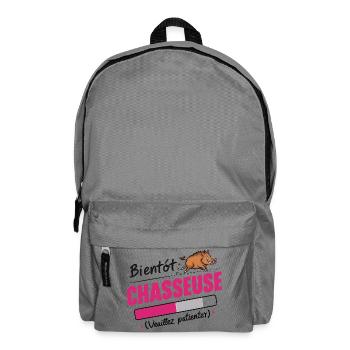 bientôt chasseuse - Sac à dos - gris éléphant - Devant