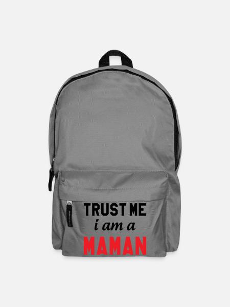 Trust me I am Maman - Backpack - elephant grey
