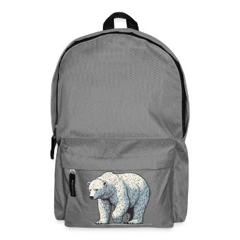 Ours blanc - Sac à dos - gris éléphant - Devant