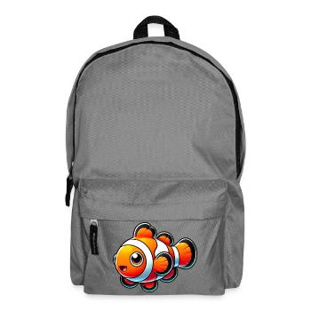 Clownfisch - Rucksack - Mittelgrau - Vorne