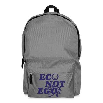 Eco statt Ego - Rucksack - Mittelgrau - Vorne