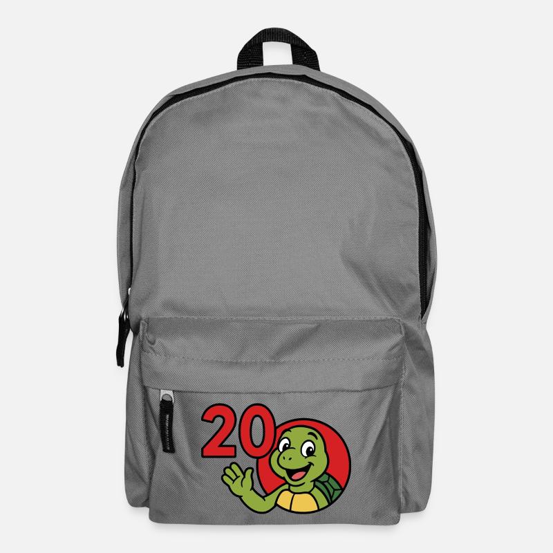 Schildkröte 20 Jahre Spaß - Rucksack - Mittelgrau