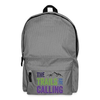The Trails Are Calling - Backpack - elephant grey - Front