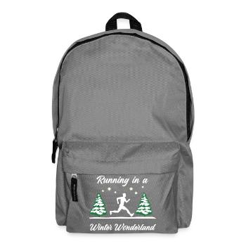 Courir dans un pays des merveilles hivernal (hommes) - Sac à dos - gris éléphant - Devant
