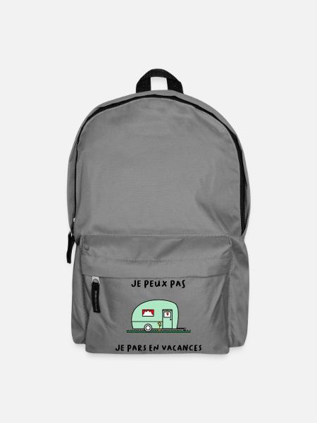 ICH KANN NICHT. FEIERTAG. FROHE FEIERTAGE. SOMMER - Rucksack - Mittelgrau