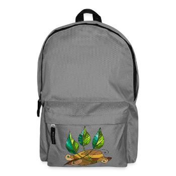 feuilles - Sac à dos - gris éléphant - Devant