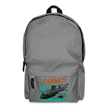 Cannes Côte d'Azur Illustration - Backpack - elephant grey - Front