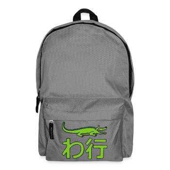 Crocodile manga - Backpack - elephant grey - Front