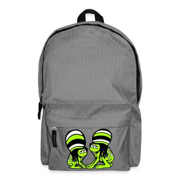 2 Frogs Reggae Music Rasta Hair Hat Jamaica - Backpack - elephant grey - Front