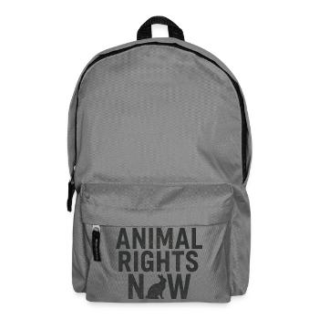 Animal Rights Now Déclaration Typographie - Sac à dos - gris éléphant - Devant