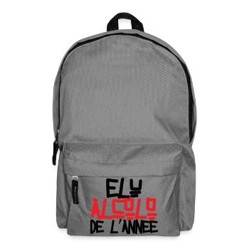 Alkoholiker des Jahres / Alkohol / Humor - Rucksack - Mittelgrau - Vorne
